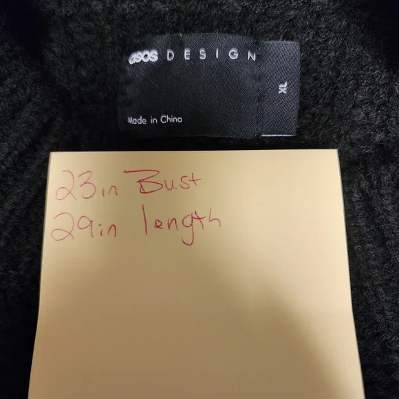 🖤 ASOS DESIGN Oversized Chunky Knit Sweater | Noir - Picture 5 of 6